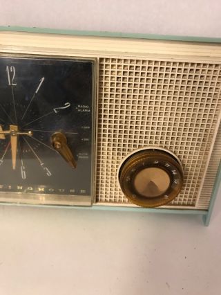 Blue Westinghouse Clock Radio Model H - 755L5 5