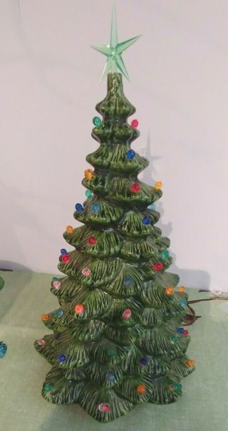 Vintage Ceramic Christmas Tree 12 "