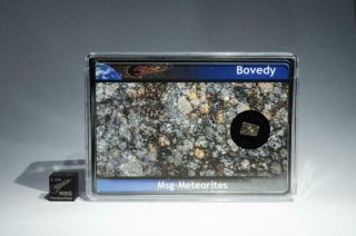 Bovedy Uk Meteorite Part Slice 0.  20g Rare & Historic.  Fell Northern Ireland 1969