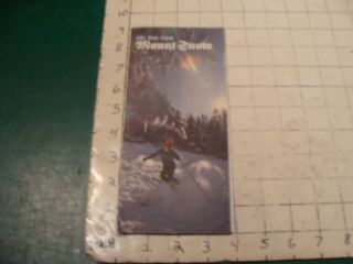 Ski Brochure:1971 Ski The Mount Snow,  Vermont