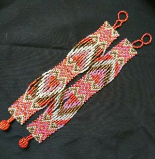 Huichol Bracelet Pink (set Of 2) Mexican Handmade Folk Art /