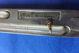 Vintage Tycos Sling Dual Thermometer Hydrometer Psychrometer w/ Copper Case 2