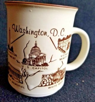 Vintage Washington Dc Souvenir Coffee Cup Mug Nation 