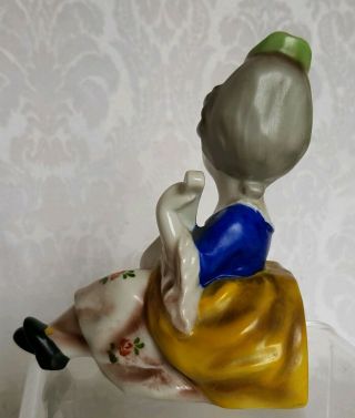 US Zone Germany Porcelain Victorian Couple w/Music Inst.  Bookends Erphila GERMANY 8