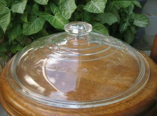 Wagner Ware C - 10 Domed Glass Self Basting Lid 4 Cast Iron Skillet Or Dutch Oven