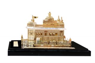 Crystal Made Golden Temple Amritsar Decorative Souvenir Home Decor Showpiece