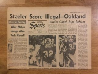 December 26 1972 Los Angeles La Examiner Pittsburgh Steered Immaculate Redeption