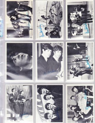 1964 Topps Beatles Series 3 Black & White Complete 50 Card Set Ex - Nm
