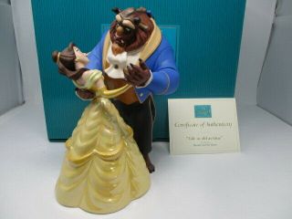 Disney Wdcc Beauty And The Beast " Tale As Old As Time " Figurine W/coa & Box