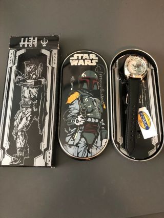 Fossil Star Wars Limited Edition Boba Fett Watch Signed By Jeremy Bulloch