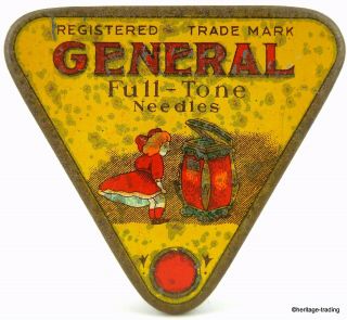 General Brand Gramophone Needle Tin.