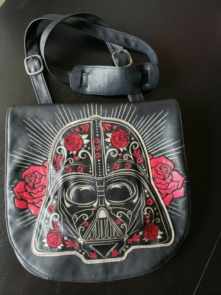 Loungefly Dia De Los Muertos Darth Vader Messenger Bag Star Wars Lucasfilm Ltd