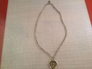 Waxing Poetic Heart Cross Pendant Sterling Silver And Chain Necklace