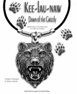 Grizzlies Bear Grizzly Dawn Necklace - Jewelry Art Wild Nature - L24 