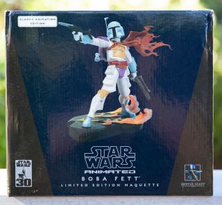 Star Wars Gentle Giant Animated Boba Fett Limited Edition Maquette Promo/1000