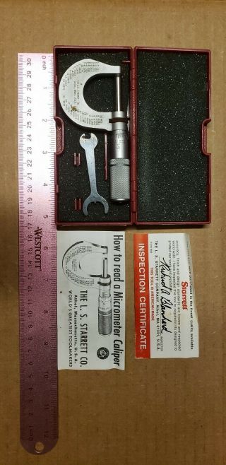 Starett Micrometer Caliper T230xfl