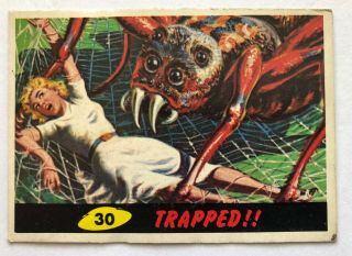 1962 Mars Attacks - 30 " Trapped " Topps Bubbles Inc.  Card