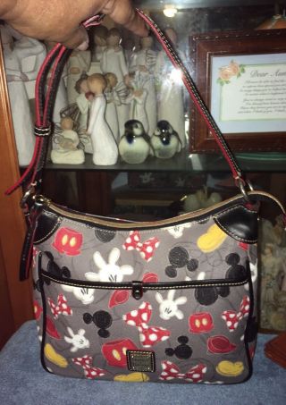Dooney & Bourke Disney Park Mickey Exclusive Hobo Shoulder Bag
