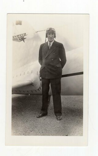 Vintage Photo Aviator Felix Waitkus