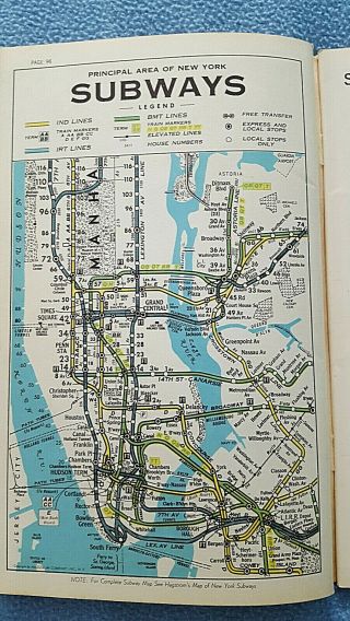 Vintage Hagstrom Pocket Atlas Of York,  Boroughs 1967 Theater District maps 4