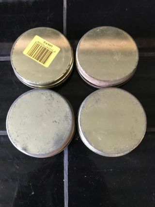 SET OF 4 X LOG CABIN Tobacco Vintage Australian Tins 4