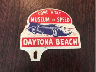 Rare Museum Of Speed License Plate Topper