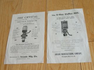 Antique Coffee Mill Advertising Arcade Mfg Co Wall Mill (r581)