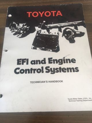 Toyota Efi And Engine Control Systems Technicians Handbook (1986)