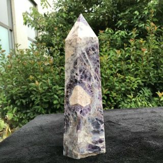 3376g Natural Dream Amethyst Crystal Obelisk Quartz Wand Point Healing