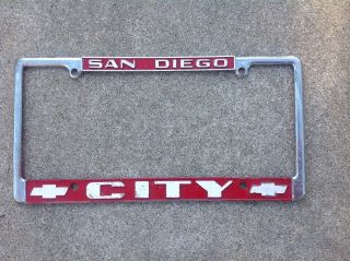 City Chevrolet - San Diego California Dealer License Plate Frame
