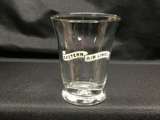 Eastern Airlines Shot Glass Tumbler With Flying Banner - Rare Design