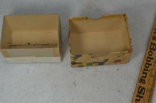 box paper cardboard gift elephant bunny soldier juvenile 3.  5 x 2.  5 vintage 1940 3