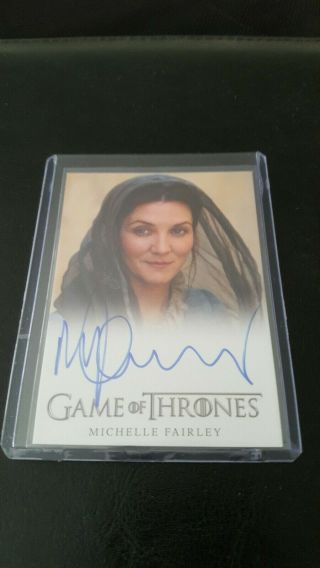 Game Of Thrones Season 2 Michelle Fairley As Lady Catelyn Stark Autograph Card