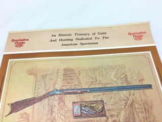 1966 Remington Peters DuPont Calendar 150th Anniversary Guns Vintage 2847 - Q 2