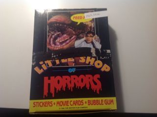 1986 Pre - Owned Topps Little Shop Of Horrors Movie Trading Card Box 36 Wax Packs