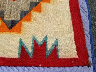 Authentic mid century Navajo rug 36x54 4
