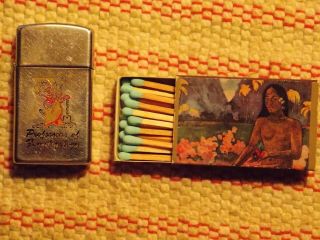 Zippo Lighter And Match Box