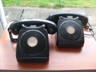 Very Rare Fantastic And Unusual Examples Of Vintage 746 Blank Phones In Black