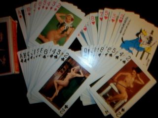 Vintg Models Of All Nations Playing Cards - Revenue Stamp - Nude Models