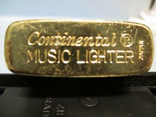 RARE VINTAGE CONTINENTAL MUSIC BOX LIGHTER WITH THE STAR OF DAVID ON THE FRONT 5
