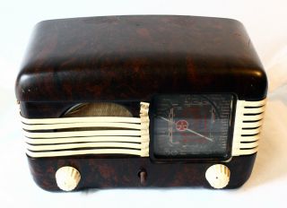 Antique `50s Tesla Talisman 306u Bakelite Tube Radio Made In Czechoslovakia - D