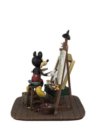 Disney Parks Self Portrait Mickey Mouse and Walt Disney Figurine w/ Box 2