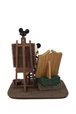 Disney Parks Self Portrait Mickey Mouse and Walt Disney Figurine w/ Box 3