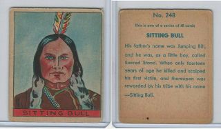 R128 - 2 Strip Card,  Series Of 48 - Western,  1933,  248 Sitting Bull