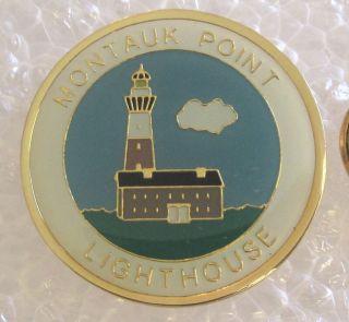 Montauk Point Lighthouse - York Tourist Travel Souvenir Collector Pin