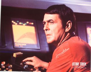 James Doohan As " Scotty " Star Trek The Series 8 " X10 " Autographed Photo