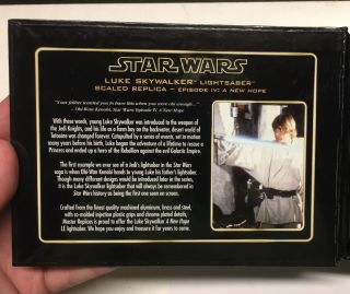 Master Replicas.  45 Scale Luke Skywalker Lightsaber A Hope 3