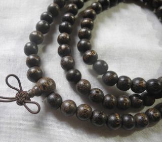 Vietnamese Agarwood Necklace Prayer Beads 40g 8mm Aquilaria Agarholz 香木 沈香