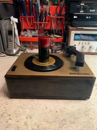 Vintage Rca Victor Victrola Record Player 45 - J - 2 Bakelite Phonograph