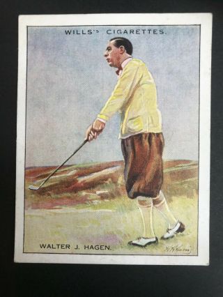 1930 W.  D.  & H.  O.  Wills Famous Golfers: Walter Hagen 7